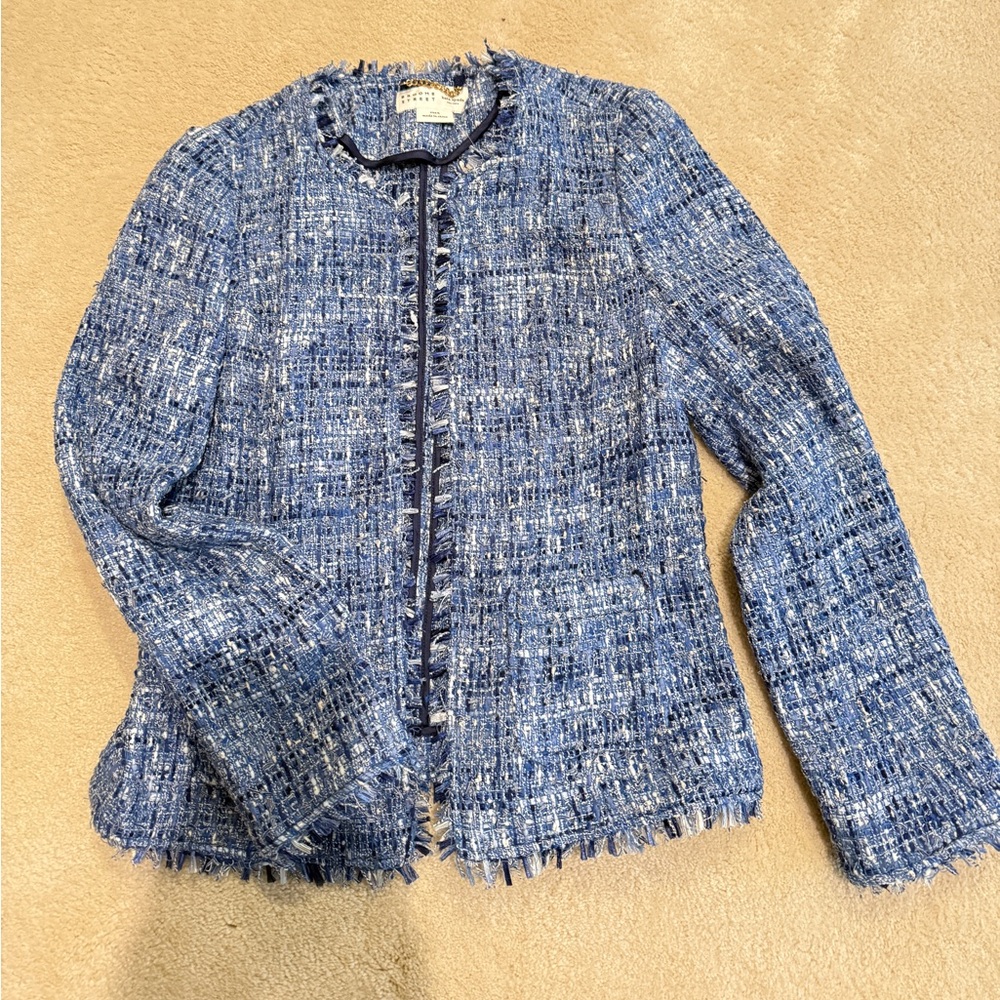 Brand New with tag Kate Spade Blue Tweed Jacket